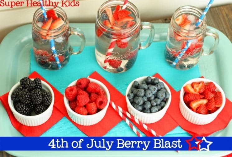 4th of July Berry Blast. This festive water is a great way to keep kids hydrated!